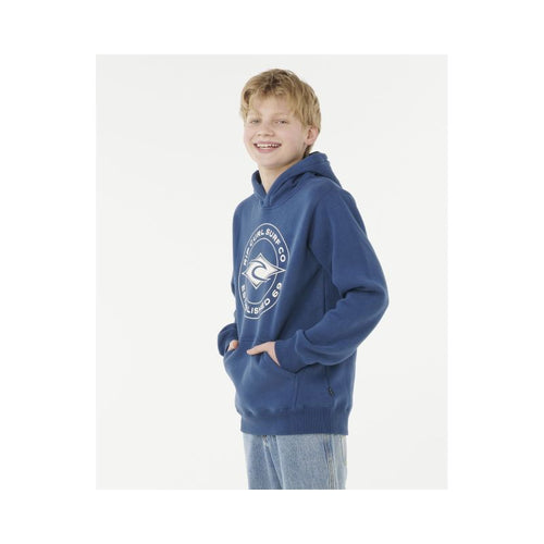 RIP CURL STAPLER HOOD -BOY navy blue sweatshirt