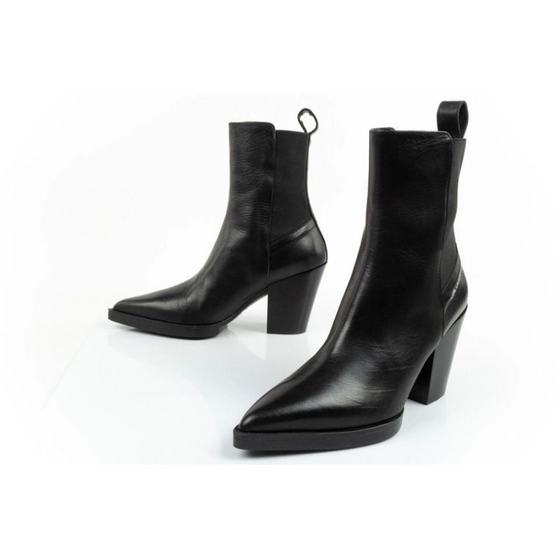 Karl Lagerfeld Cowboy Boots Women's Leather Cowboy Boots Black In preparation Your Sports Performance