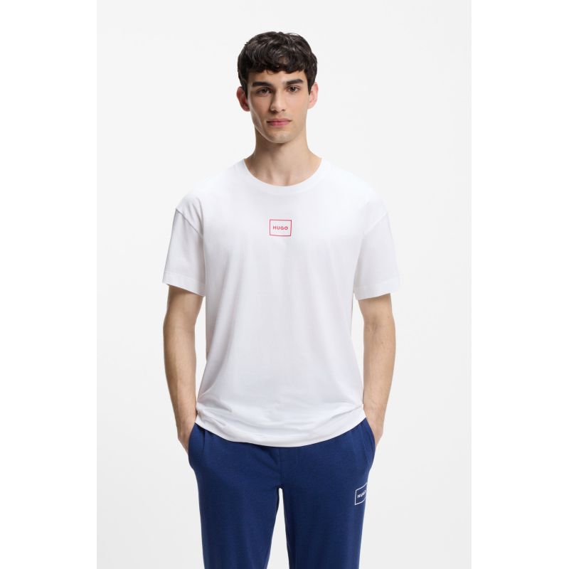 Hugo Loungewear Laze BIANCO Men's Sleep Shirt (50525236-101) Hugo