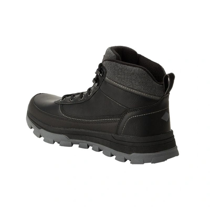 Lee Cooper men's winter sports shoes, black insulated ankle boots