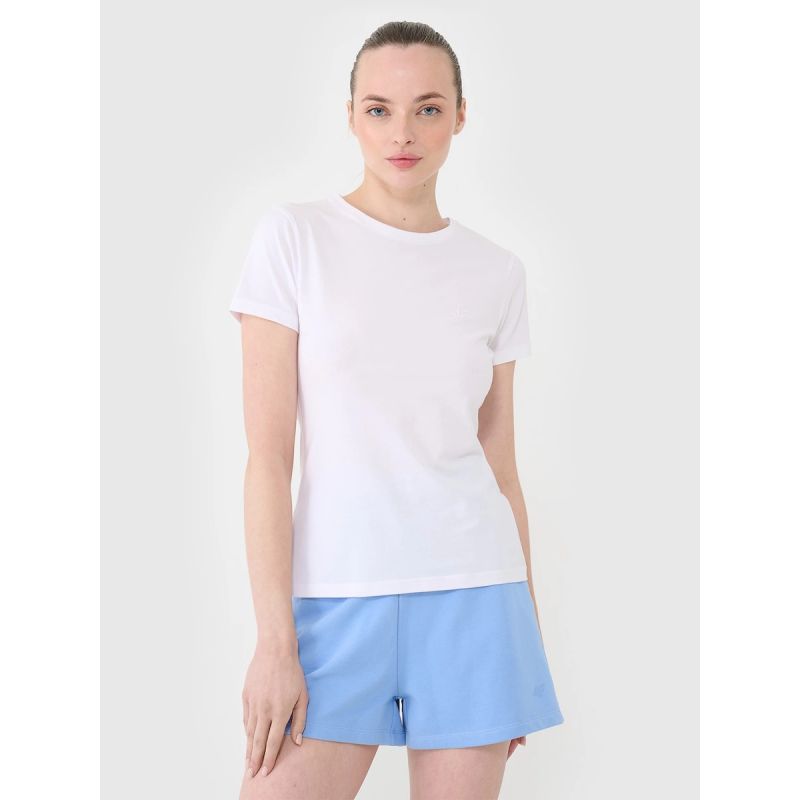 Slim plain women's T-shirt 4F 4FWMM00TTSHF2673-10S 4f