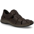 Men's leather openwork brown shoes Rieker 05281-25 To be categorized Your Sports Performance