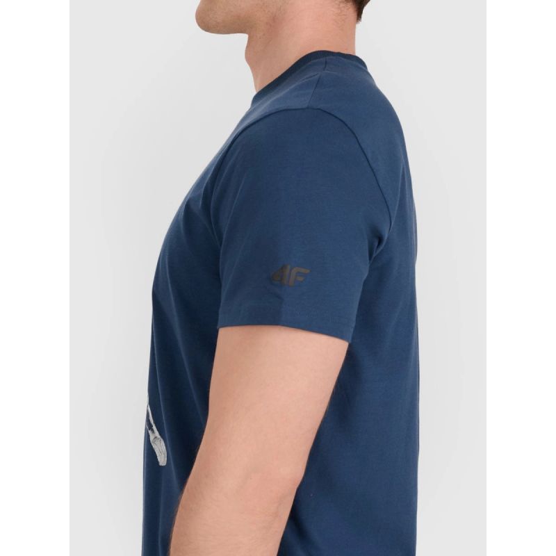 Men's regular t-shirt with volleyball print 4F 4FRAW25TTSHM3237-46S Clothing Your Sports Performance