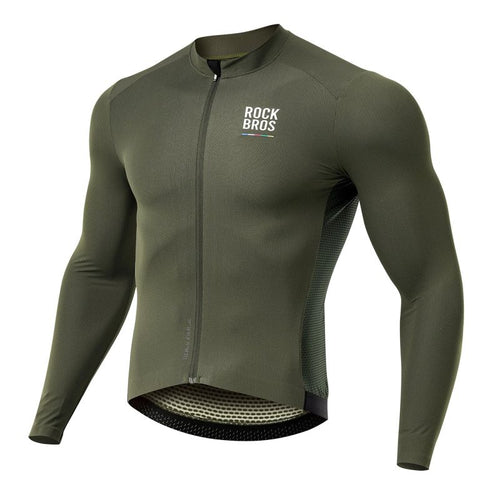 Rockbros 15220003003 ROAD TO SKY men's cycling jersey long sleeve M - green Rockbros
