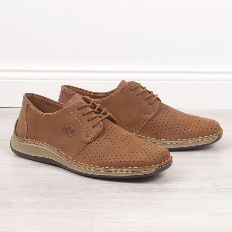 Rieker M RKR528 brown openwork leather shoes Footwear/Lifestyle Your Sports Performance