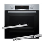 Oven BOSCH HBA514BS3 + Telescopic guides 1 level BOSCH HEZ538000 AGD - Produkty/Piekarniki do zabudowy Your Sports Performance