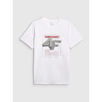 Men's regular printed T-shirt 4F 4FRAW25TTSHM3612-10S