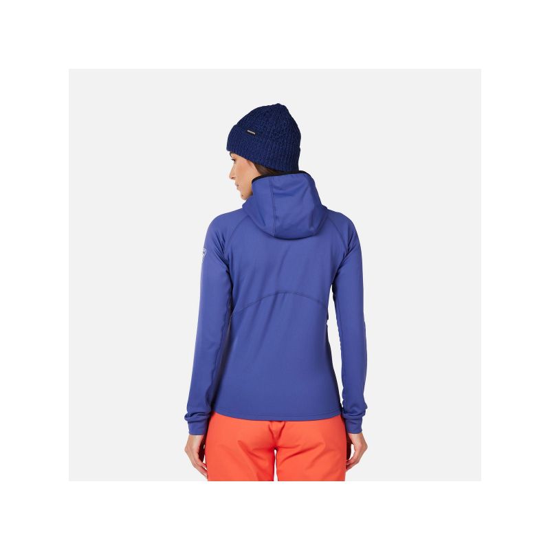 ROSSIGNOL Women's Sweatshirt W Mid Layer Thin Fz Blue