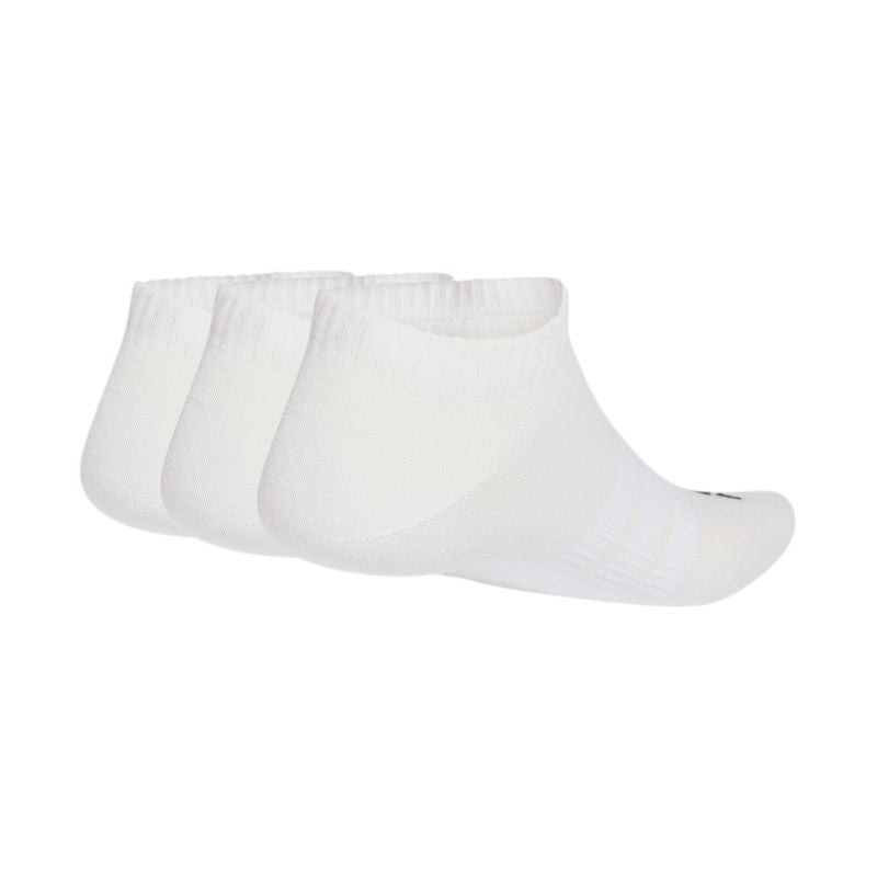adidas Thin&Light Essentials Low Cut Socks, 3-Pack, White JZ0533