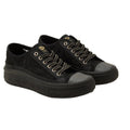 Lee Cooper women's sports shoes sneakers black platform lace Lee Cooper
