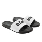 Lee Cooper men's sneakers slip-on slippers comfortable lightweight black white Lee Cooper
