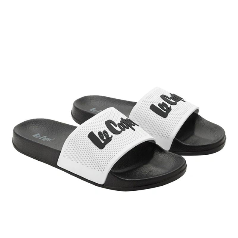 Lee Cooper men's sneakers slip-on slippers comfortable lightweight black white Lee Cooper