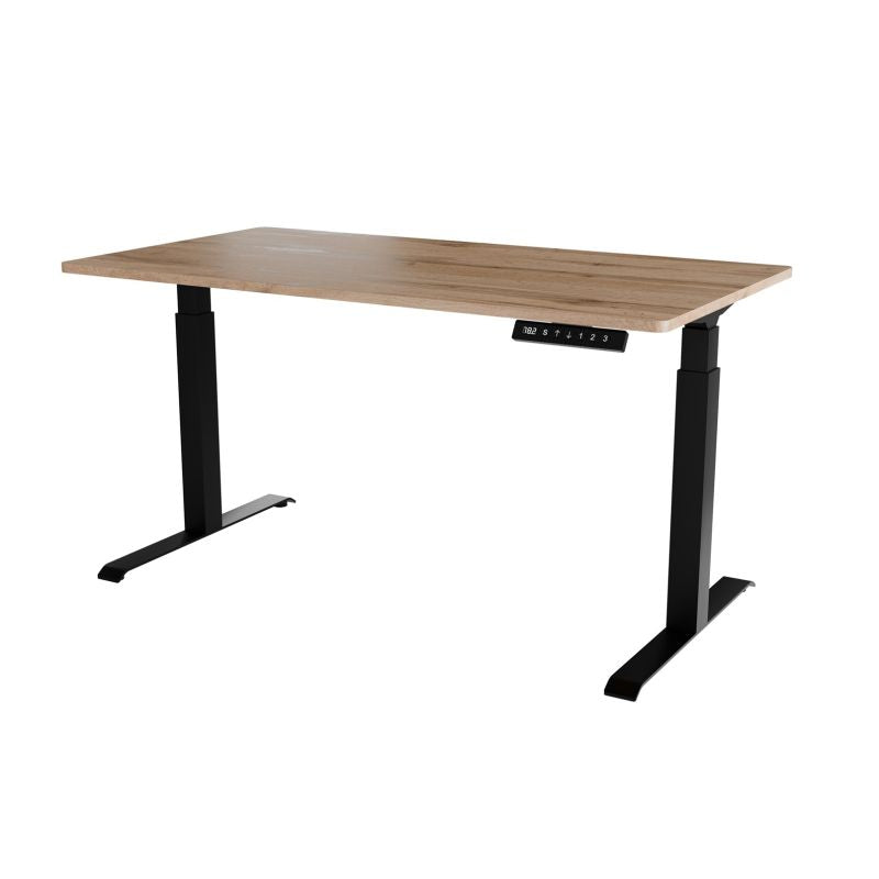 Desk with electric height adjustment MOON LONG 150x80x72-120 black/wotan Biurka/Biurka nowoczesne Your Sports Performance