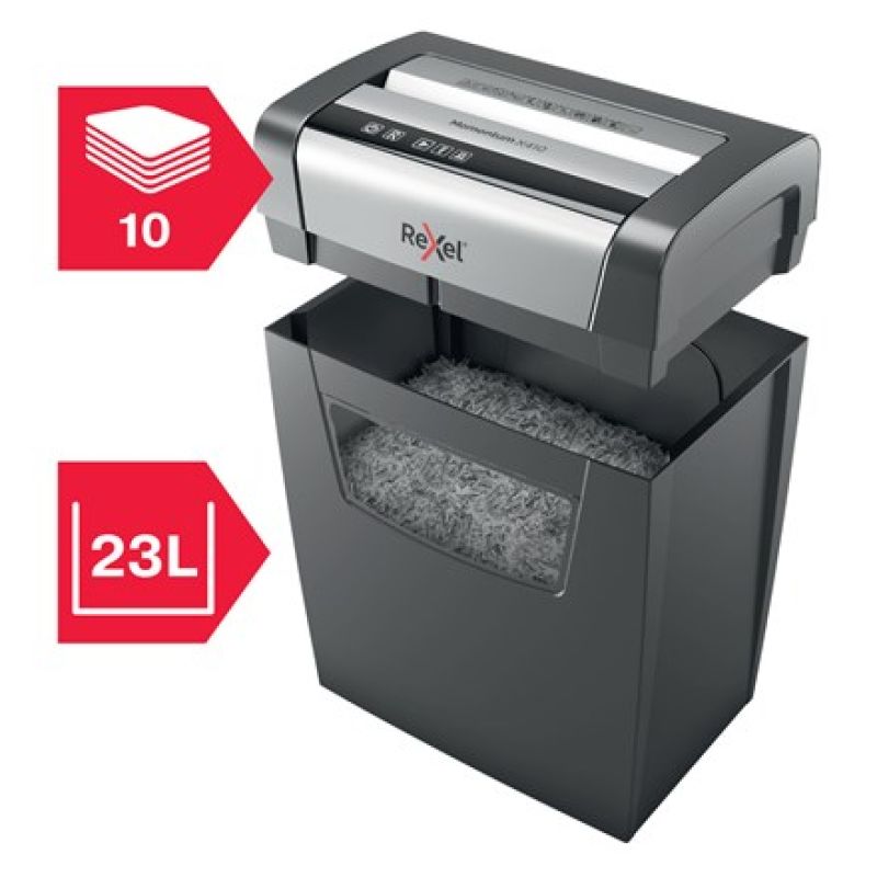 Rexel Momentum X410 Shredder, 10 sheets, 23 l bin Urządzenia biurowe/Niszczarki Your Sports Performance