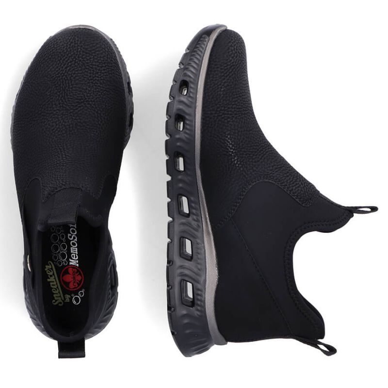 Rieker W RKR616 comfortable slip-on ankle boots, black Footwear/Lifestyle/Rieker Your Sports Performance