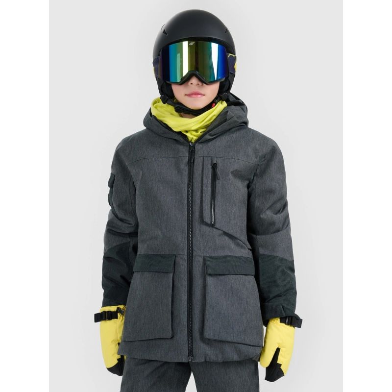 Children's snowboard jacket 10000 membrane 4F 4FJRAW25TTJAU1039-20S *Kategoria tymczasowa Your Sports Performance