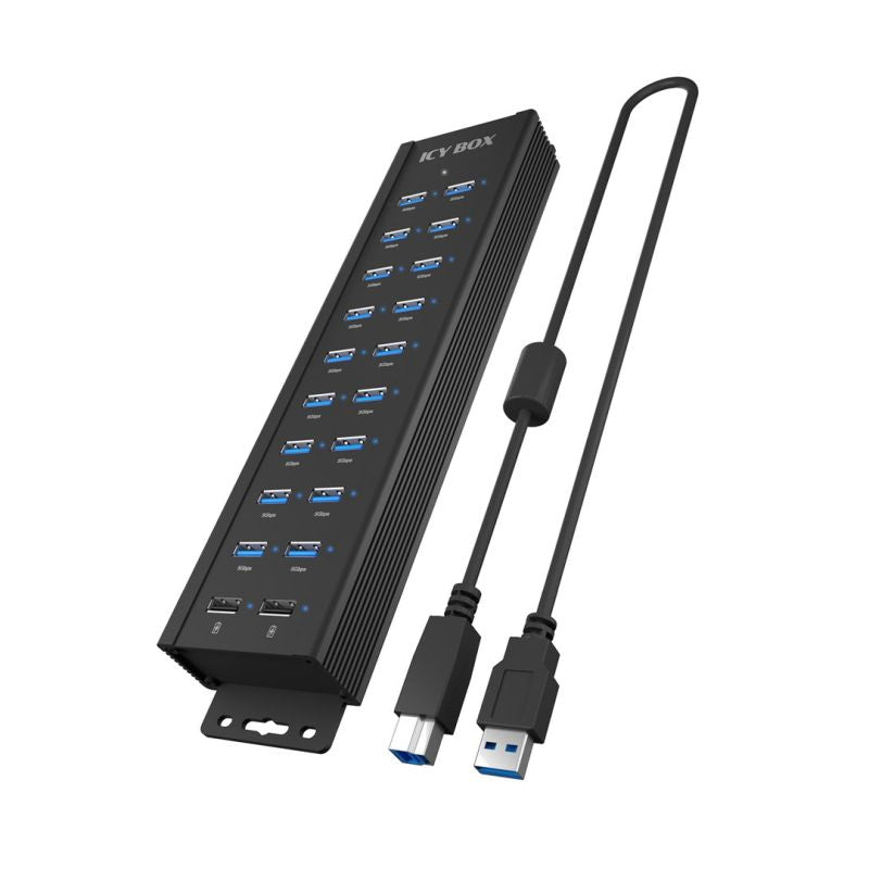 Rajd Sonic - 20-in-1 USB HUB with power supply, on/off button and mounting brackets Akcesoria GSM/Uchwyty Your Sports Performance