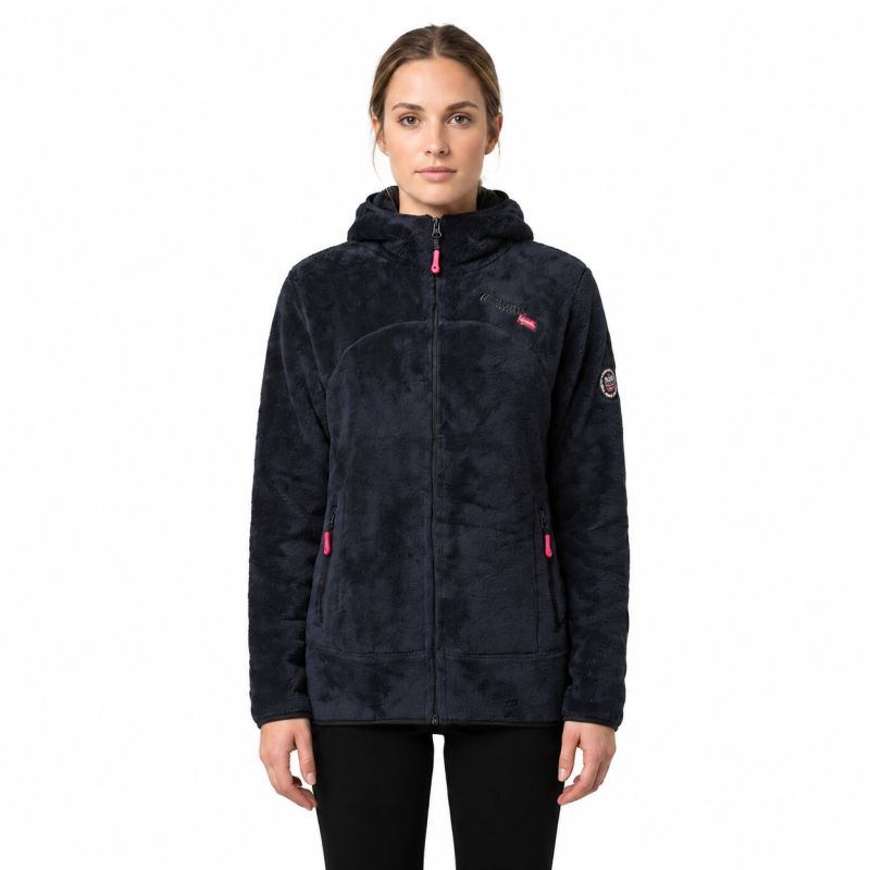 Geographical Norway Women’s Fleece Jacket UPALOOD BLACK DB LADY 047-1 (WZ4195F/GN-BLACK)