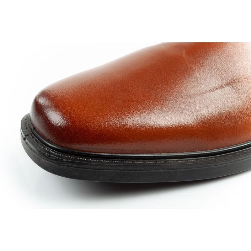 Skechers men's shoes Chelsea boots Miller-Boris elegant leather brown Skechers