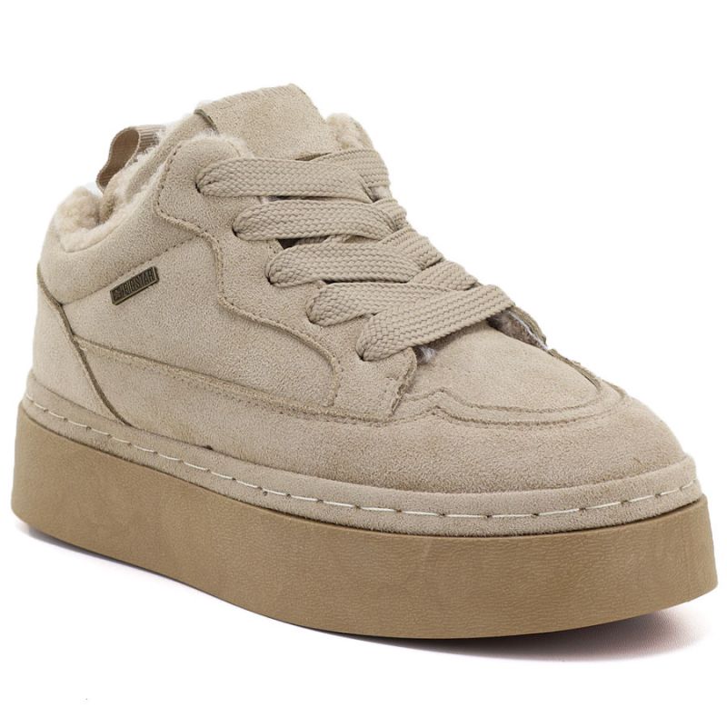 Big Star UU274187 Women's Waterproof Beige Platform Snow Boots