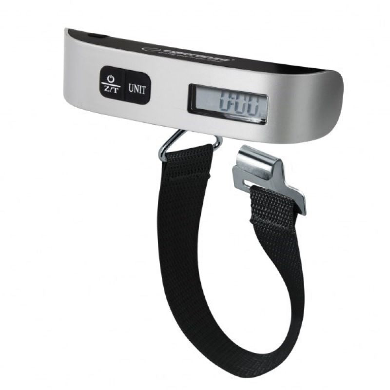 Esperanza Globetrotter ETS002 Luggage Scale (Electronic; Silver) Import z Action/Bagaż/Wagi bagażowe Your Sports Performance