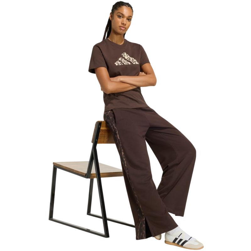 adidas Animal Graphic Women's T-Shirt Brown KT2676