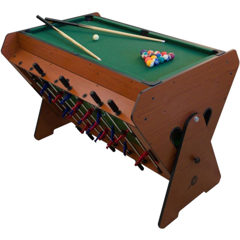 3-in-1 ROTARY GAME TABLE, BILLIARDS, TABLE FOOTBALL, AIR HOOK-UP 121x89x84.5CM Accessories Your Sports Performance