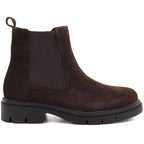 Women's leather ankle boots, suede, chocolate, Sergio Leone BT-01-S