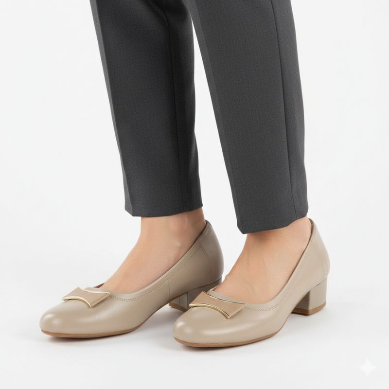 Beige women's pumps Jezzi 200-15 To be categorized Your Sports Performance