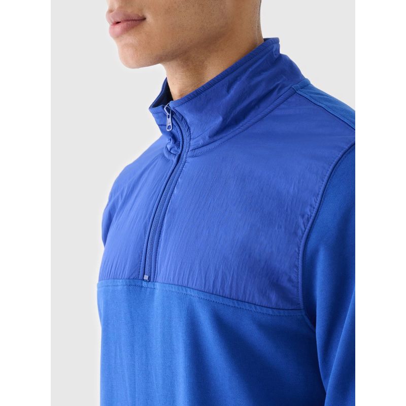 Men's sweatshirt without zipper, without hood, 4F 4FRSS24TSWSM2035-36S *Kategoria tymczasowa Your Sports Performance