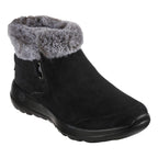 Skechers ON-THE-GO JOY FIRST GLANCE Women's Winter Boots in Suede Leather with Fur, Black (144041-BKGY) In preparation Your Sports Performance