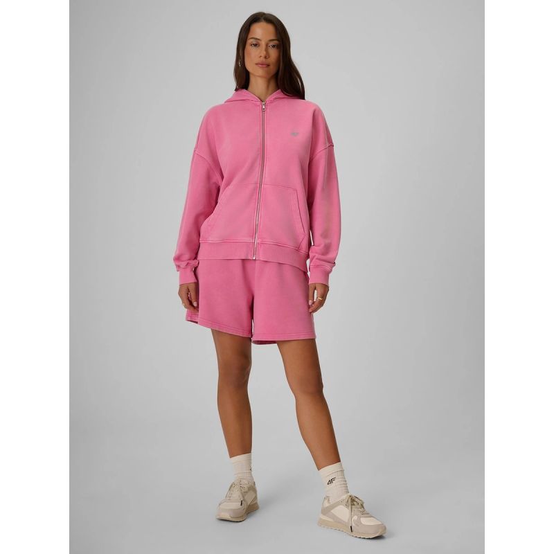 Women's oversize sweatshirt with hood 4F 4FRSS26TSWSF3189-55S