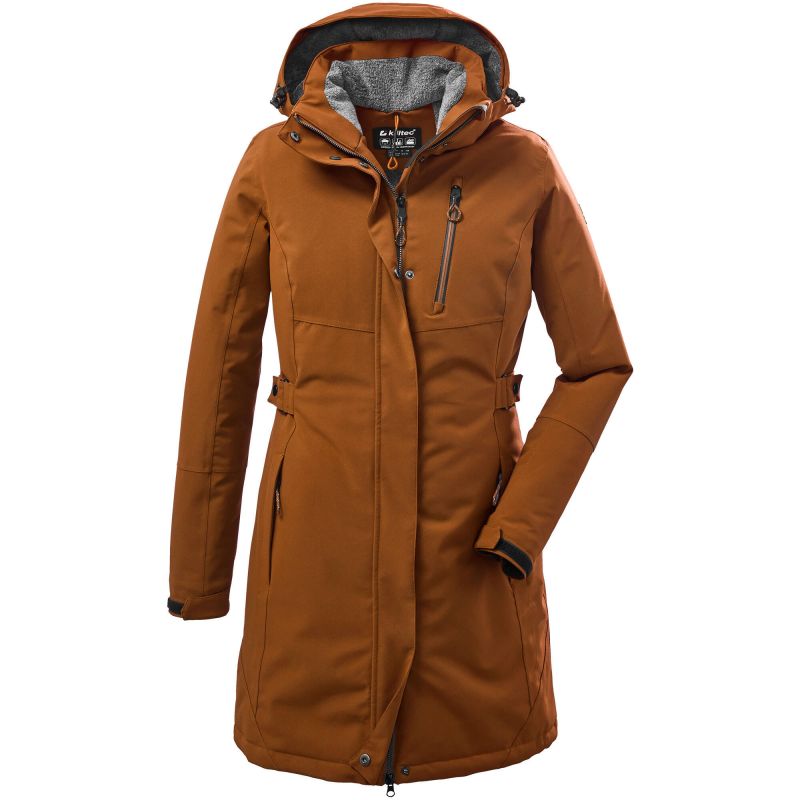 Killtec KOW 165 Women's Hooded Raincoat for Trekking and Everyday Use, Yellow (37726/253) In preparation Your Sports Performance