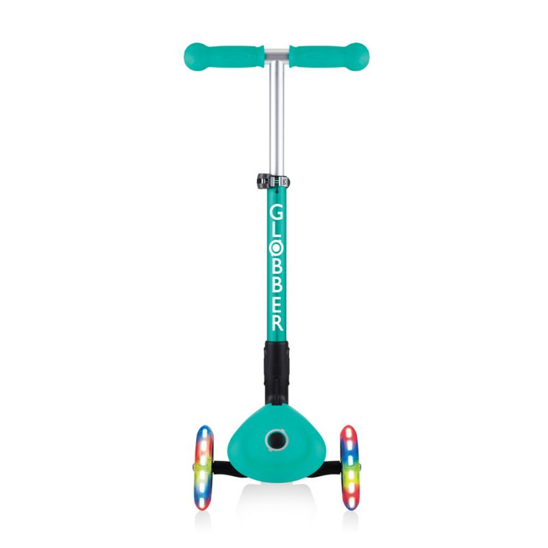 3-wheel scooter Globber Foldable Lights Emerald Green Jr 437-107 Accessories/Skating/Hulajnogi Your Sports Performance