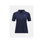 PEAK PERFORMANCE Women's Classic Cotton Polo T-shirt, navy blue