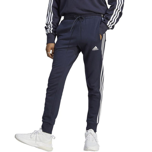 adidas Essentials French Terry Tapered Cuff 3-Stripes M IC9406 pants Clothing/Lifestyle/Trousers, shorts Adidas
