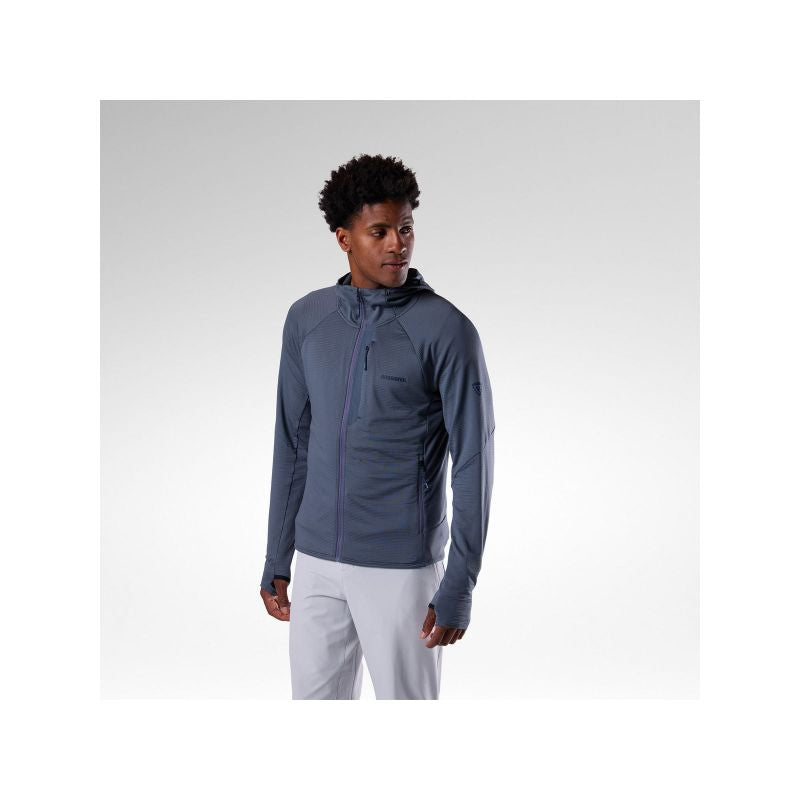 Men's ROSSIGNOL M Textured Hoodie Mid Layer Gray