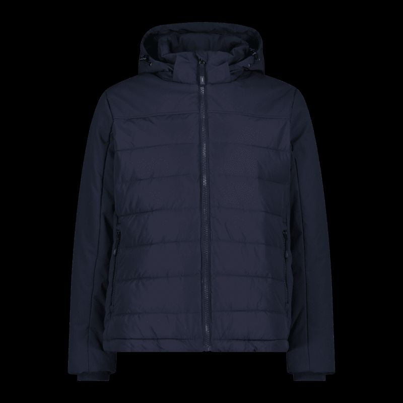 CMP men's winter jacket with hood, sports, insulated, navy blue (34K0147/N950) CMP