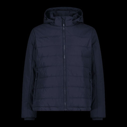 CMP men's winter jacket with hood, sports, insulated, navy blue (34K0147/N950) CMP