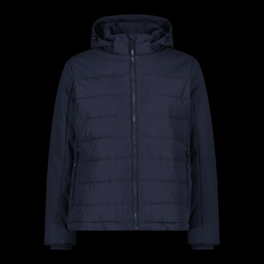CMP men's winter jacket with hood, sports, insulated, navy blue (34K0147/N950) CMP
