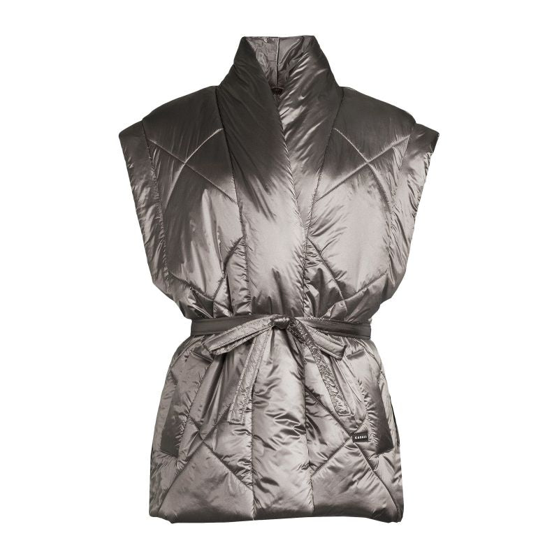 CASALL Mellow Wrap Quilt Vest Gray Casall