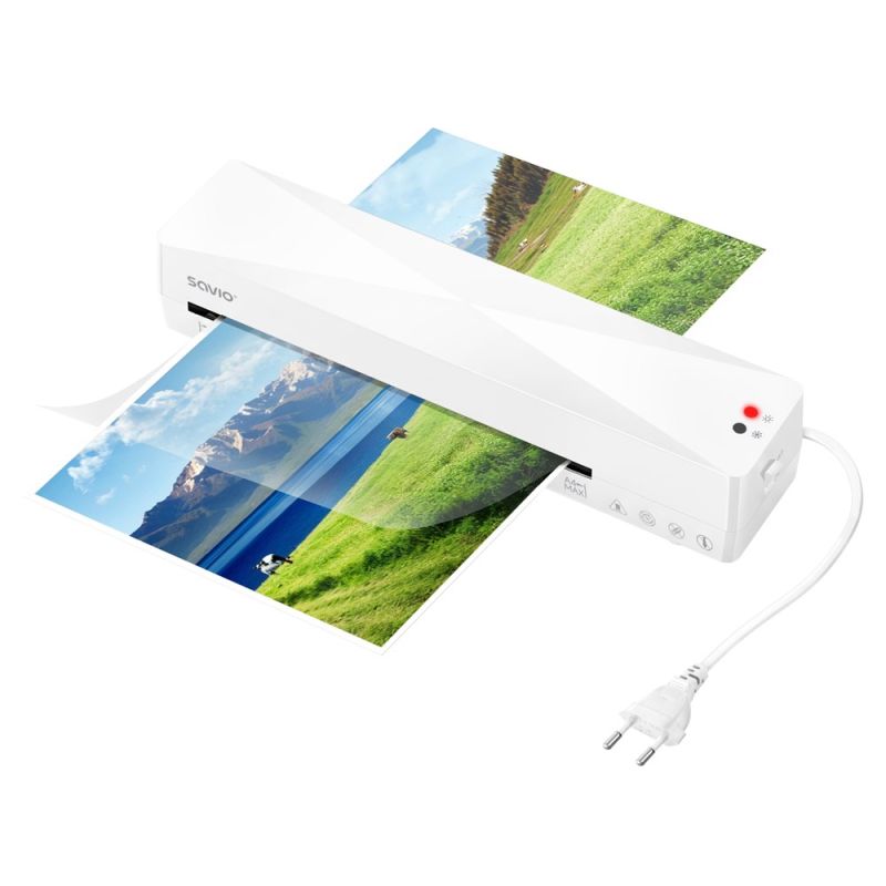 SAVIO LAMINATOR A4 WHITE LR-01/W Urządzenia biurowe/Laminatory Your Sports Performance