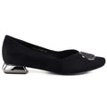 Women's ballerinas with decorative heels, black Potocki SZ12770 To be categorized Your Sports Performance