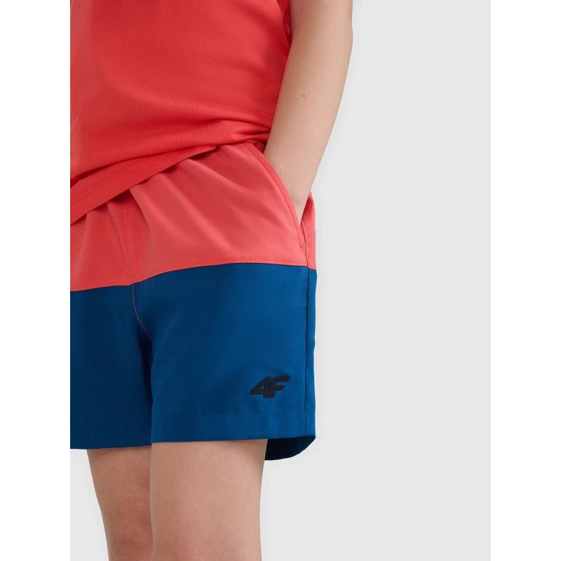 Boys' beach shorts 4F 4FJWSS25UBDSM116-63S *Kategoria tymczasowa Your Sports Performance