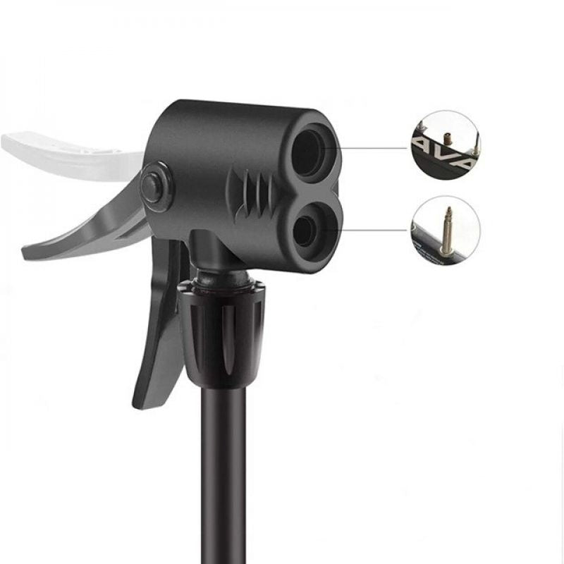 Rockbros 42610002001 Floor Bicycle Pump with Pressure Gauge - Black In preparation Your Sports Performance