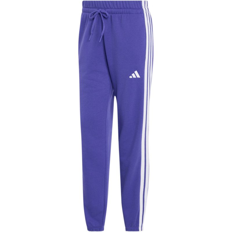 Women's adidas Essentials 3-Stripes French Terry Cuffed Pants Purple KF8340