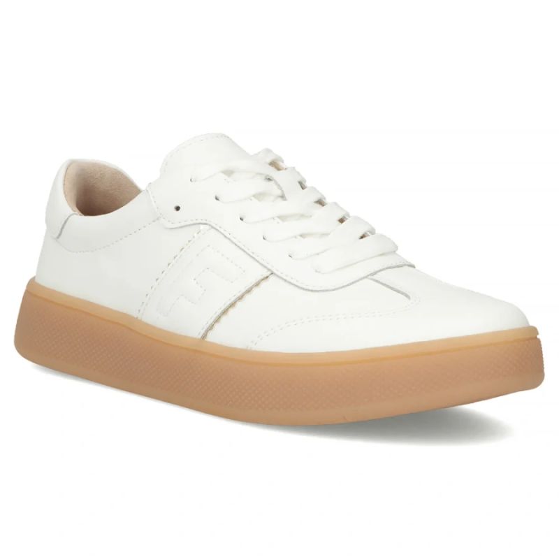 Women's leather platform shoes white Filippo DP7543/26 Filippo