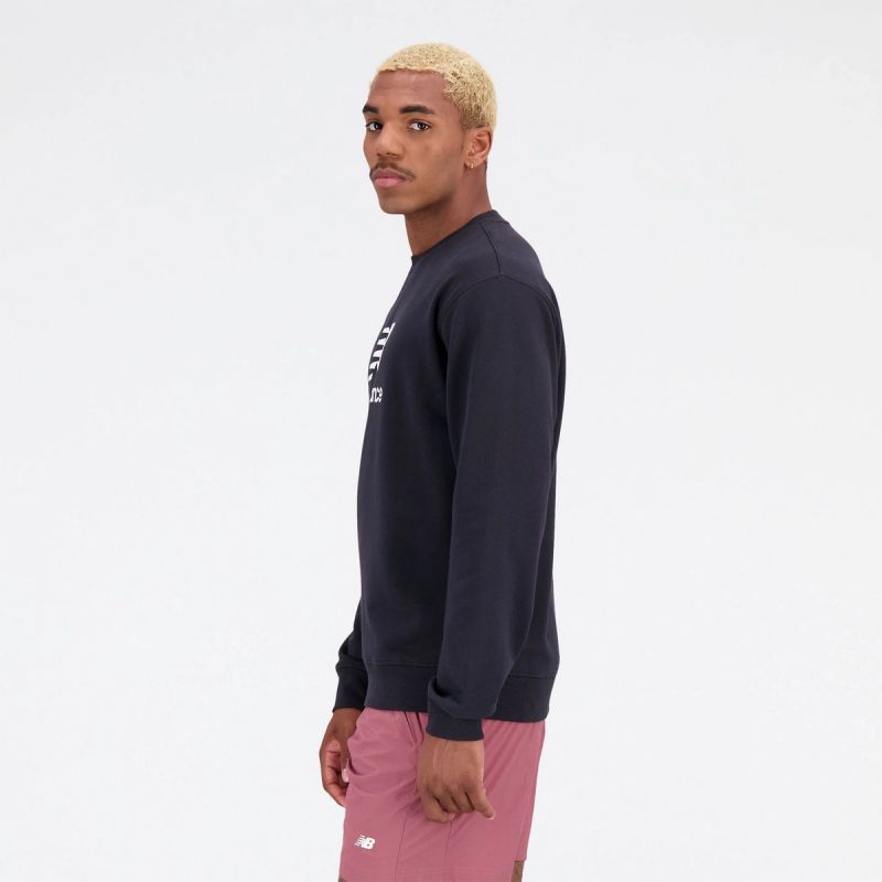 New Balance Essentials Stacked Logo Frenc M MT31538BK sweatshirt Clothing/Outdoor New Balance