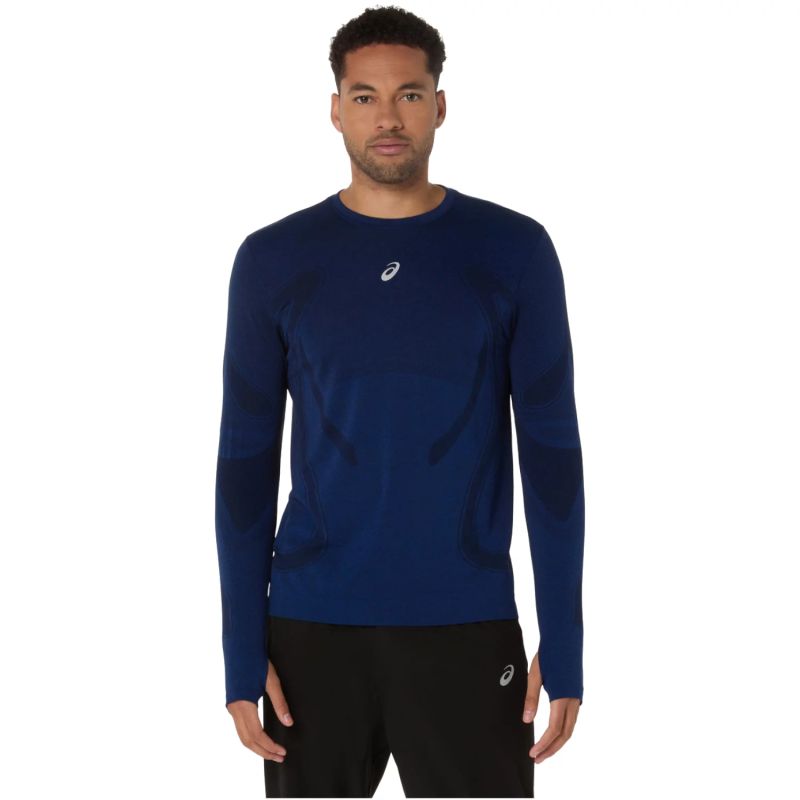 ASICS Road Seamless LS Top 2011D356-400 Navy Blue L In preparation Your Sports Performance