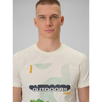Men's regular printed T-shirt 4F 4FRAW25TTSHM3378-11S 4f
